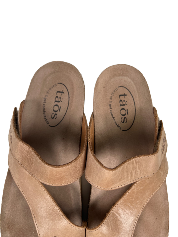 Taos Women's Tan Leather Lola Strappy Sandals - 39/US 8-8.5 image 3
