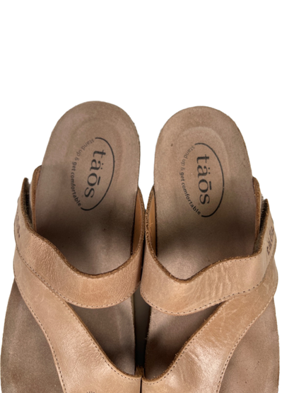 Taos Women's Tan Leather Lola Strappy Sandals - 39/US 8-8.5 image 3