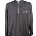 Callaway Men's Black Weather Series Quarter Zip Pullover Sweatshirt - L