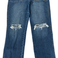 Cello Women’s Medium Wash Straight Leg Distressed Jeans - 3