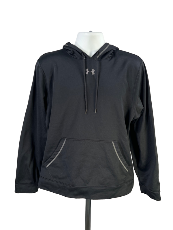 Under Armour Men's Black Fleece Lined Pullover Sweatshirt - L