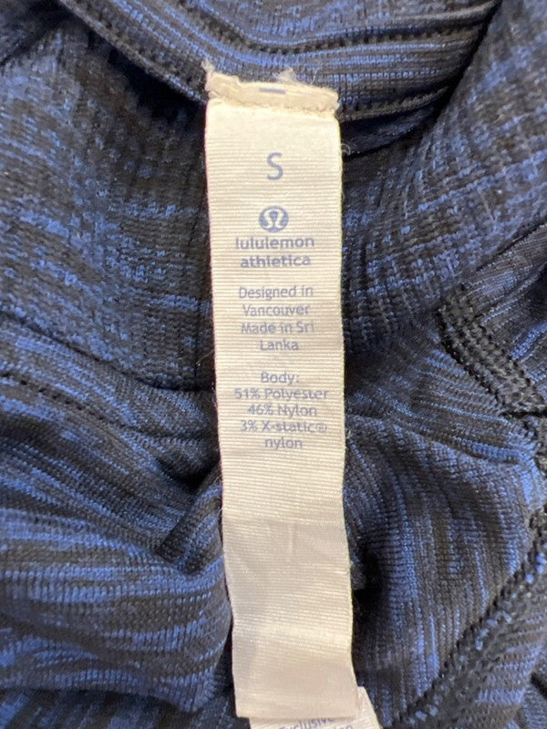 Lululemon Men’s Blue Metal Vent Tech Long Sleeve 1/4 Zip Pullover Shirt - S image 3