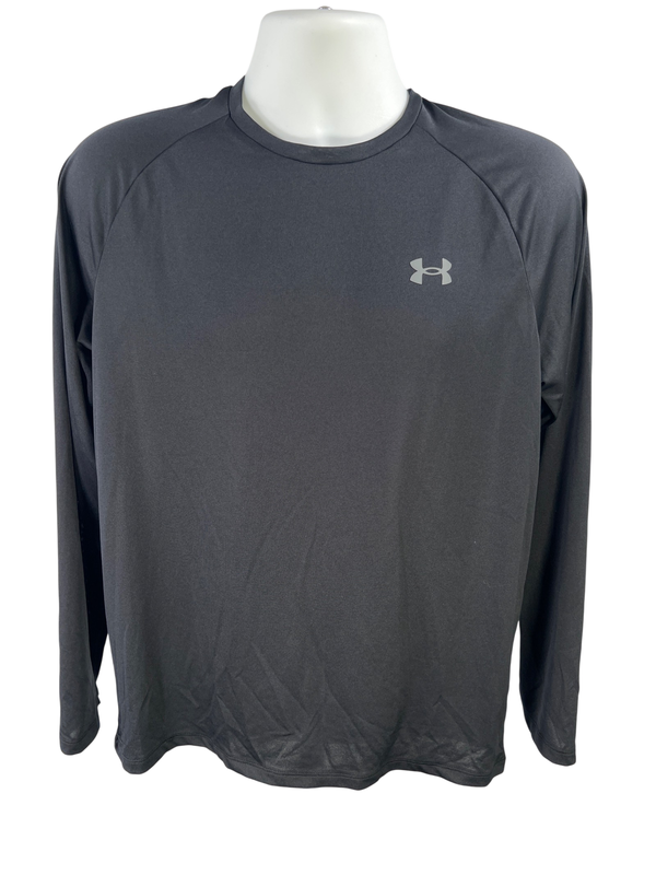 Under Armour Men's Black Long Sleeve Tech Athletic Shirt - M