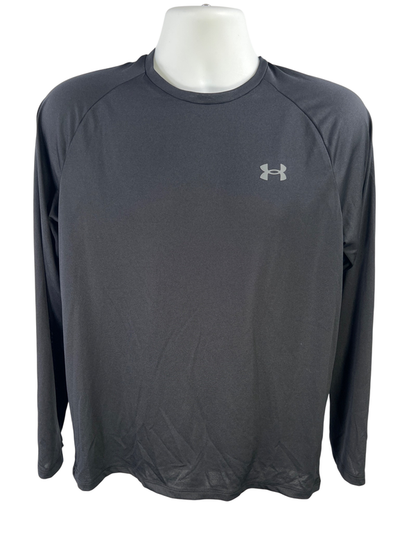 Under Armour Men's Black Long Sleeve Tech Athletic Shirt - M
