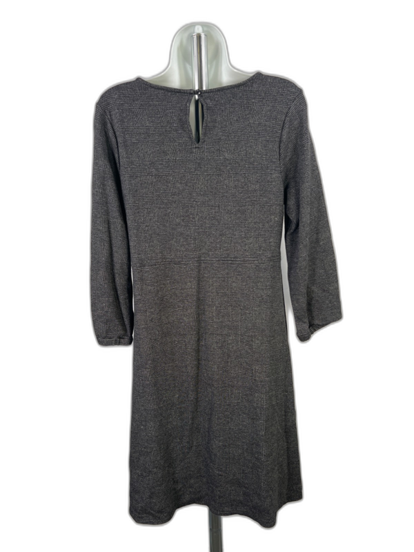 J.Jill Wearever Collection Womens Black/Gray 3/4 Sleeve A-Line Dress - S Petite image 2