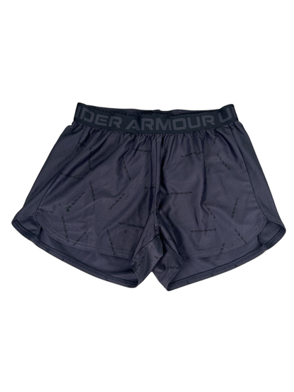Under Armour Women's Gray/Blue Loose Fit Play Up Athletic Shorts - S