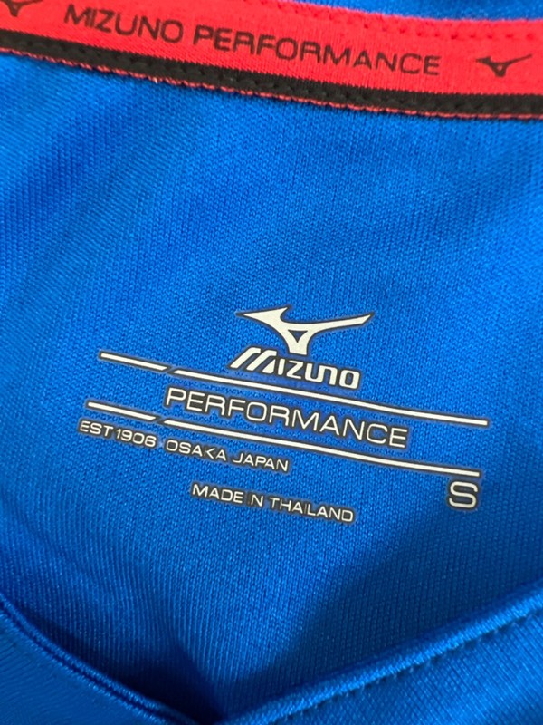 Mizuno Men's Blue Performance Elite Short Sleeve Polo Baseball Jersey - S image 3