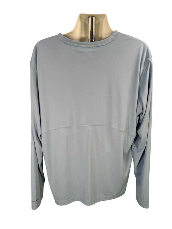 Columbia Men's Blue Omni Shade Sun Protection Long Sleeve Shirt - XXL image 2