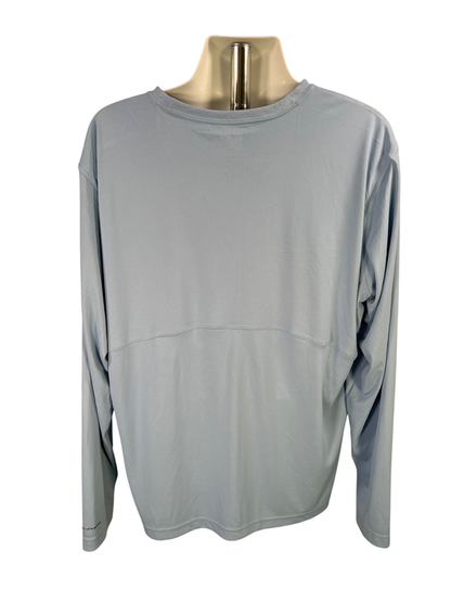Columbia Men's Blue Omni Shade Sun Protection Long Sleeve Shirt - XXL image 2