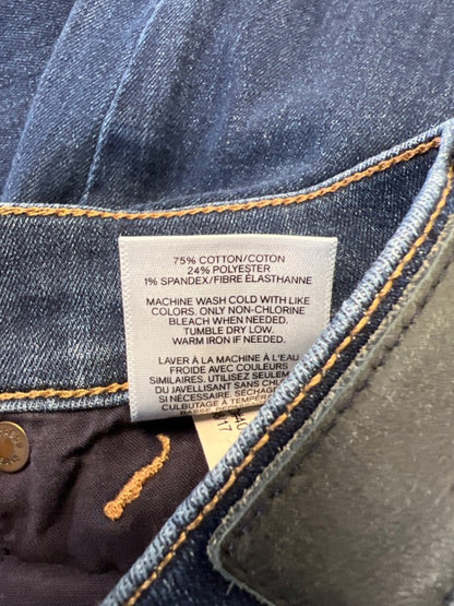 Express Women's Dark Wash Stretch Mid Rise Jegging Pants - 2 image 5