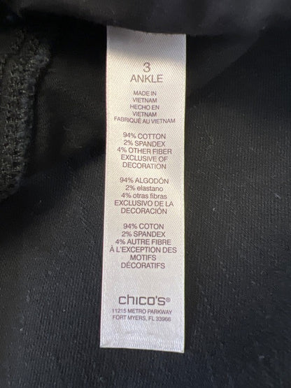 Chico's Women's Black Perfect Stretch Girlfriend Slim Leg Ankle Jeans - 3/US 16 image 4