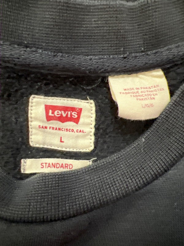 Levi's Men's Black Graphic Long Sleeve Crewneck Sweatshirt - L image 3