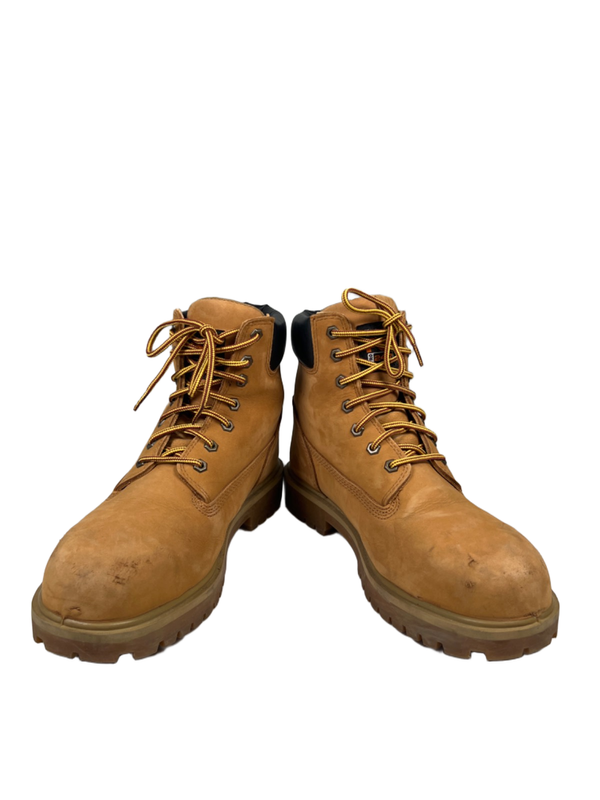 Timberland Men's Tan Leather Pro 24/7 Steel-Toe Waterproof Work Boots - 10.5 image 6