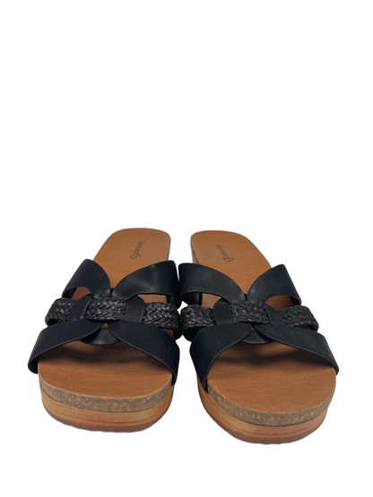 Baretraps Women's Black Yadora Strappy Wedge Sandals - 8.5 image 2