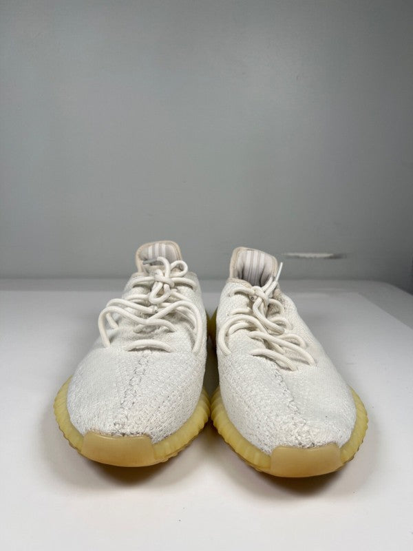adidas Yeezy Men's White/Cream Boost 350 V2 Lace Up Sneakers - 9.5 image 2