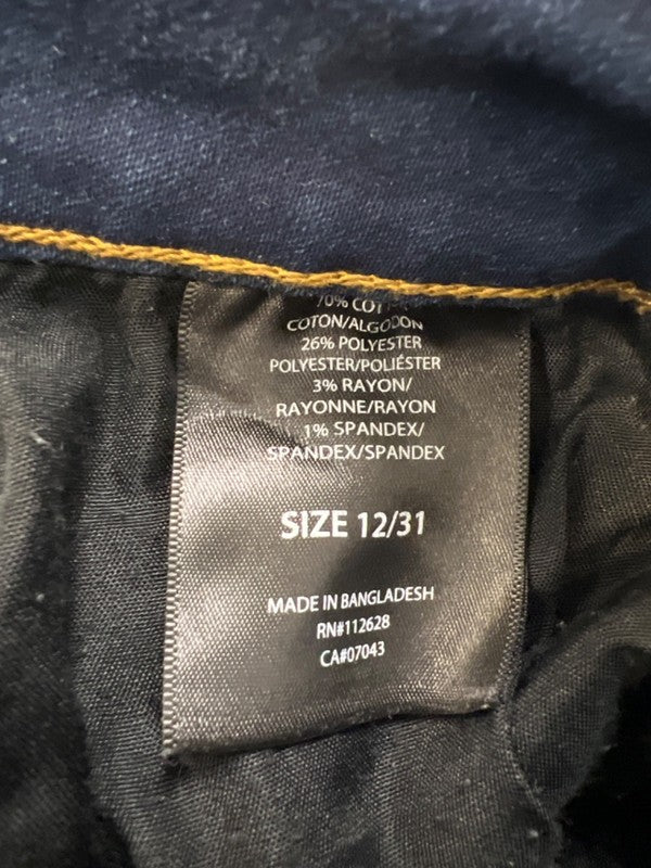 Tahari Women's Dark Wash Sharon Double Button Roll Cuff Skinny Jeans - 12/31 image 4