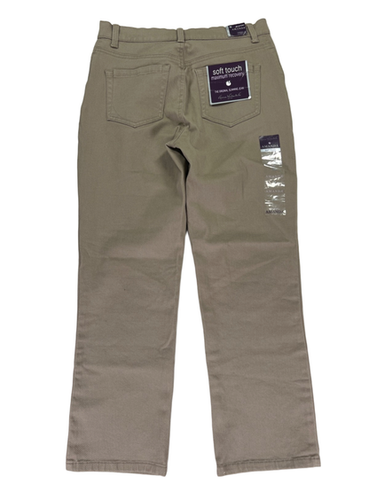 Gloria Vanderbilt Women's Tan Amanda Classic Tapered Leg Pants - 8 Petite Short image 2