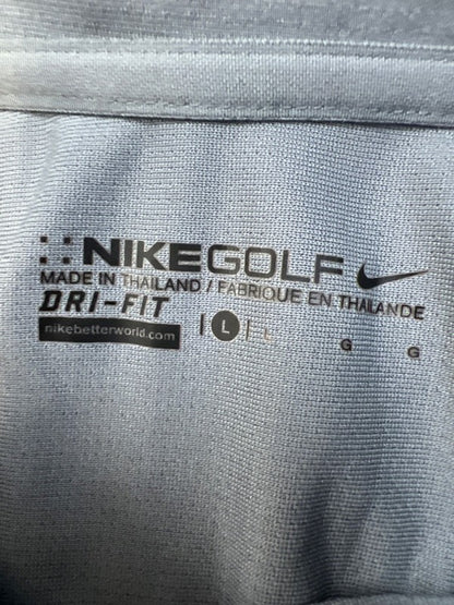 Nike Men's Gray Dri-Fit Short Sleeve Golf Polo Shirt - L image 3