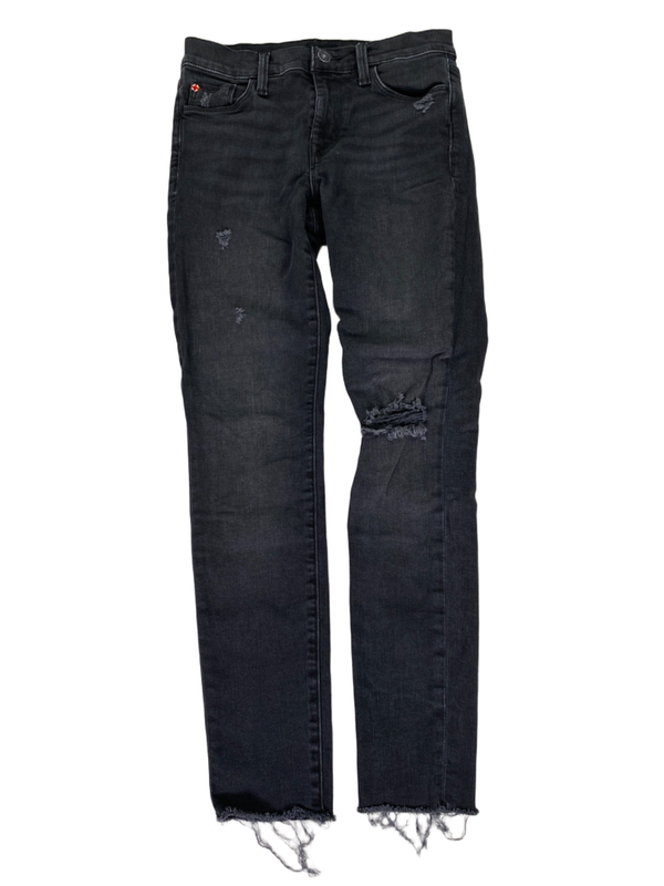 Hudson Women's Black Natalie Distressed Skinny Ankle Mid Rise Jeans - 25