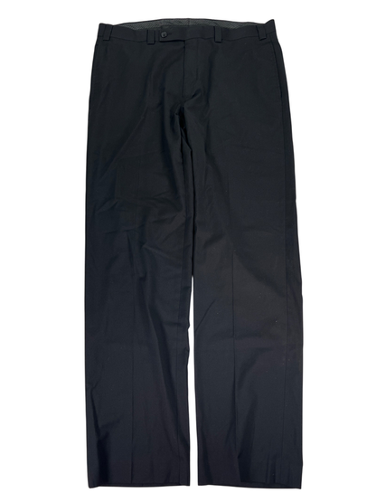 Calvin Klein Men's Black Straight Leg Dress Pants - 36x32