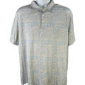Adidas Men's Blue/Yellow Polo Short Sleeve Shirt - 2XL