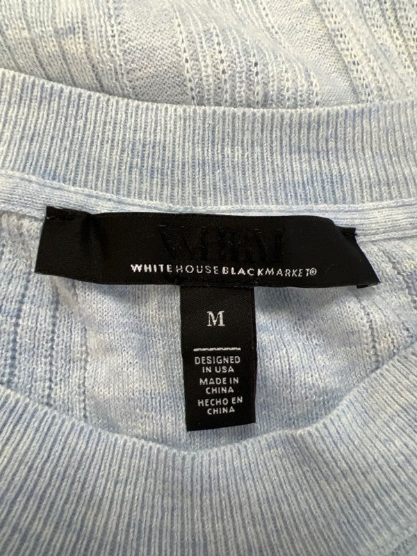 White House Black Market Women's Blue Long Sleeve Sweater - M image 3