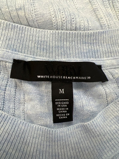 White House Black Market Women's Blue Long Sleeve Sweater - M image 3