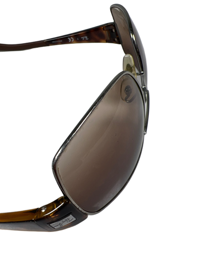 Ray-Ban Men's Brown Cateye 3426 Gunmetal Frame Sunglasses W/Case image 9