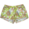 adidas Women's Beige/Green Pacer Train Essentials Unlined Woven Shorts - XL