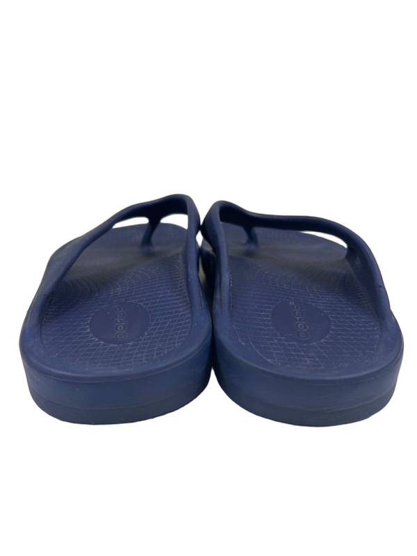 OOFOS Unisex Blue Arch Support Comfort Flip Flops - Men's 13 image 4