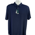 Perry Ellis Men's Navy Blue Short Sleeve Golf Polo Shirt - L