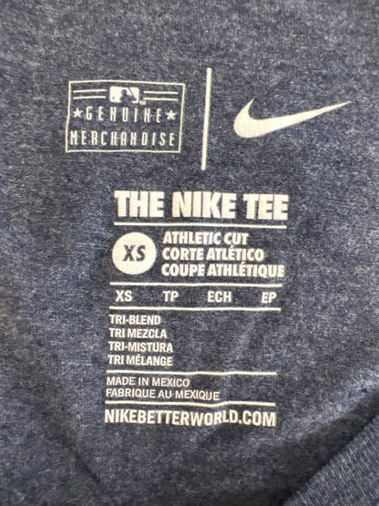 Nike Women's Blue/Orange MLB Detroit Tigers Athletic Cut Long Sleeve Shirt - XS image 3