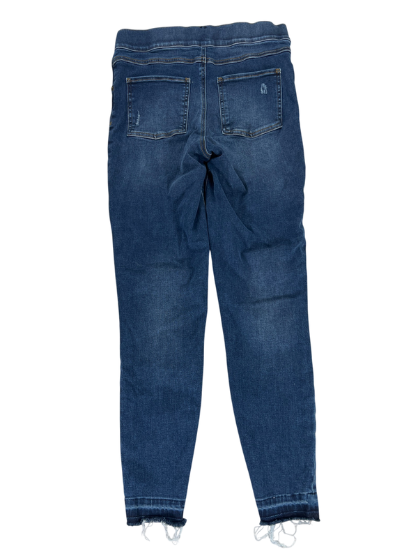 Spanx Women's Medium Wash Distressed Pull On Skinny Denim Jeans - M image 2