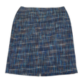 Coldwater Creek Women's Blue Tweed Straight Leg Skirt - 12 Petite