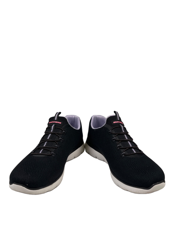 Skechers Women's Black/Purple Summits Radiant Flow Slip On Sneakers - 7.5 Wide image 6