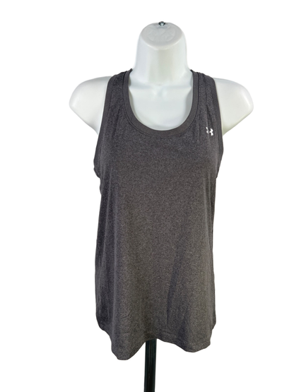 Under Armour Women's Gray Heatgear Loose Sleeveless Racerback Tank Top - XS
