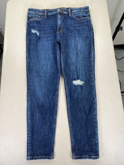 Kancan women's Dark Wash Ripped High Rise Denim Jeans - 15 image 5