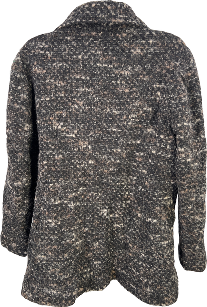 J.Jill Women’s Black Wool Blend Button Up Pea Coat - M image 2