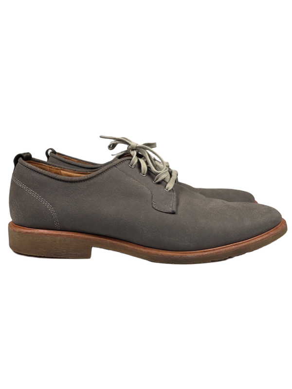 Warfield and Grand Men's Gray Suede Garson Lace Up Oxford Dress Shoes - 12
