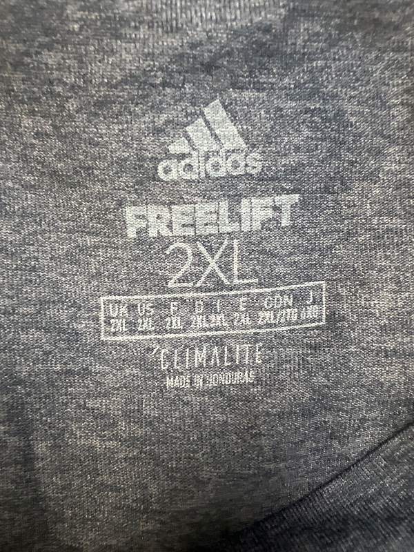 adidas Men's Blue Free Lift Short Sleeve Athletic T-Shirt - 2XL image 3