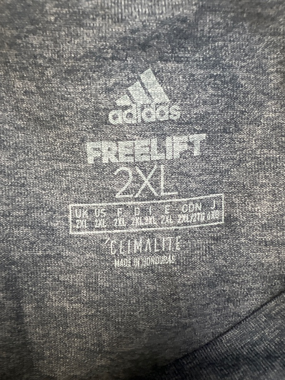 adidas Men's Blue Free Lift Short Sleeve Athletic T-Shirt - 2XL image 3