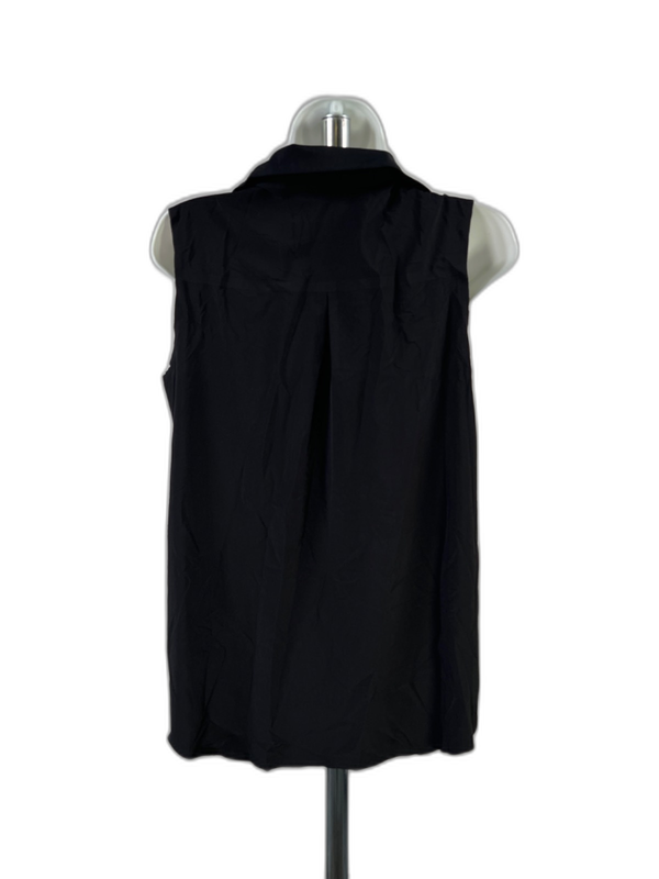 Athleta Women's Black Urbanite II Sleeveless Button Up Tank Top Blouse - S/P image 2