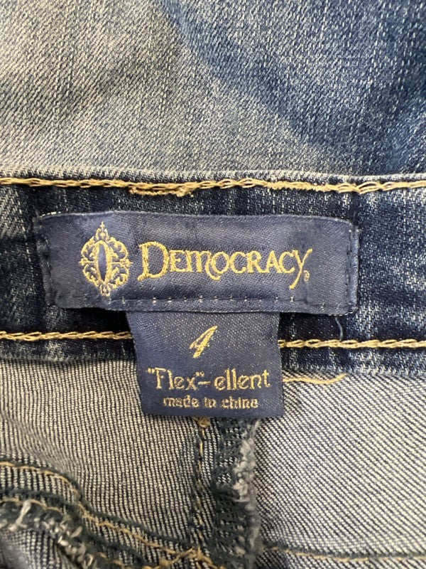Democracy Women's Medium Wash Flex-ellent Slim Straight Cropped Jeans - 4 image 3