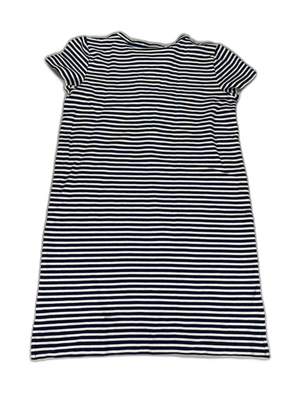 J.Crew Women's Blue/White Striped Short Sleeve Knit T-Shirt Dress - XS image 2