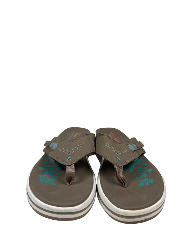 Skechers Women's Blue/Taupe Upgrades Marina Bay Flip Flop Sandals - 8 image 2