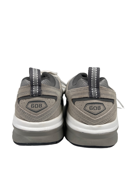 New Balance Men's Gray Suede 608v5 Lace Up Training Shoes - 10 image 4