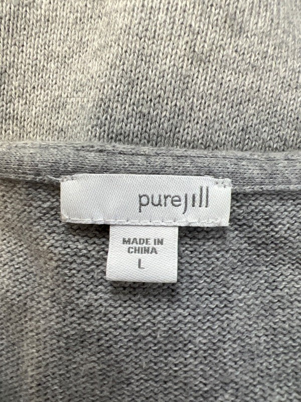 Pure J.Jill Women's Gray Long Sleeve Sweater - L image 3