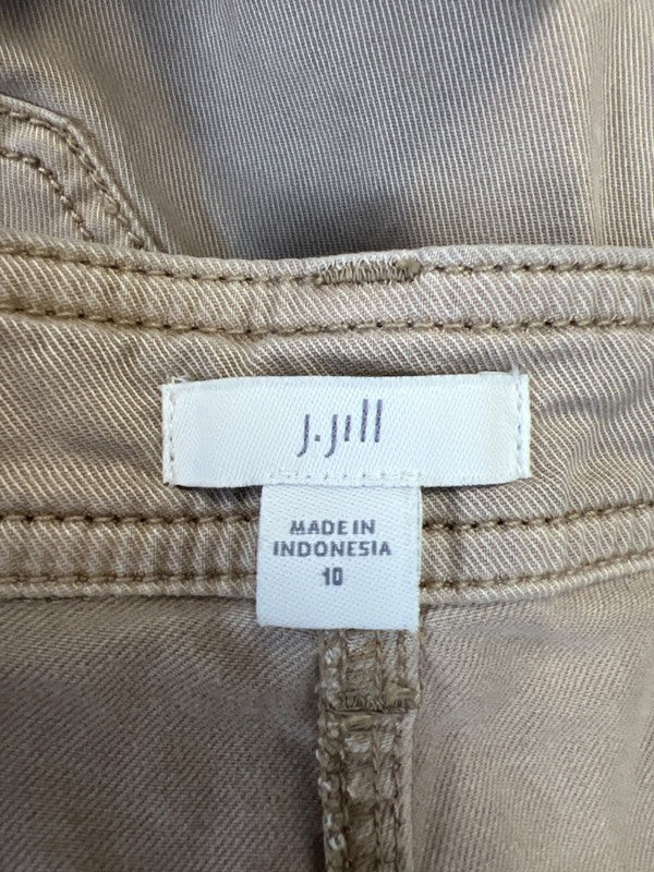J Jill Women's Beige Relaxed Fit Extrasoft Chino Pants - 10 image 3