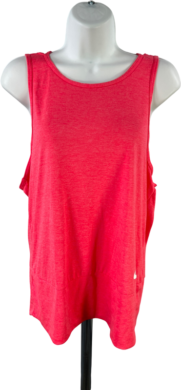 Nike Women’s Pink Sleeveless Cutout Training Tank Top - L