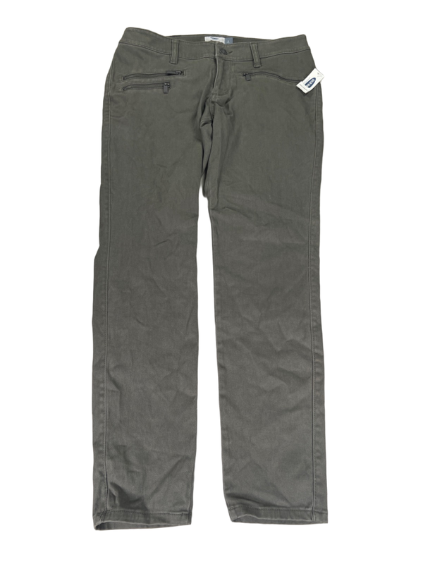 Old Navy Women's Green Moto Zipper Detail Denim Jeans - 8 Petite